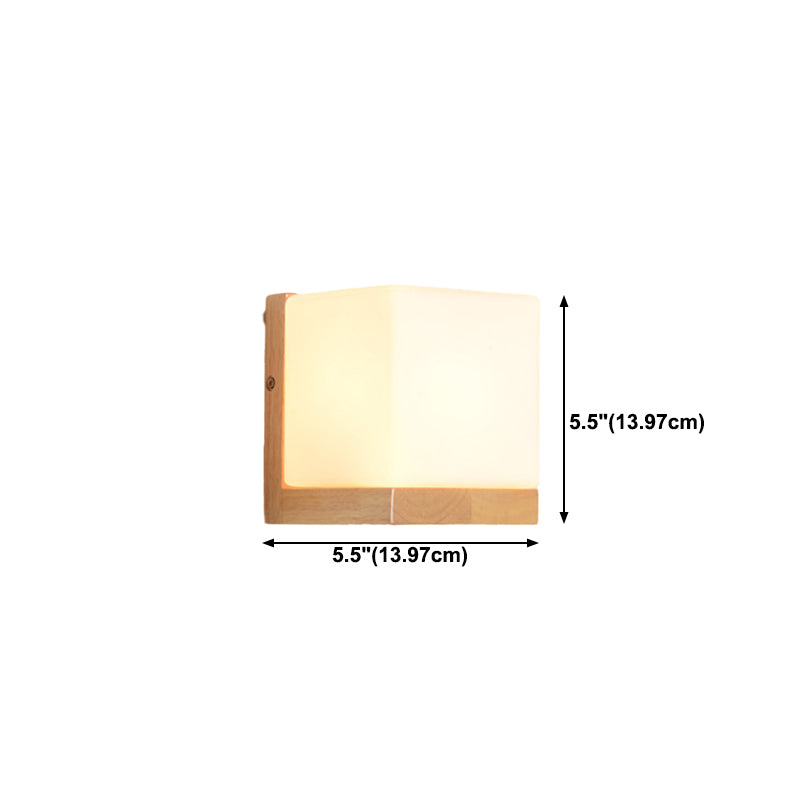 Modern Style Wooden Wall Light Fixture Creative Wall Light Sconce for Child's Room
