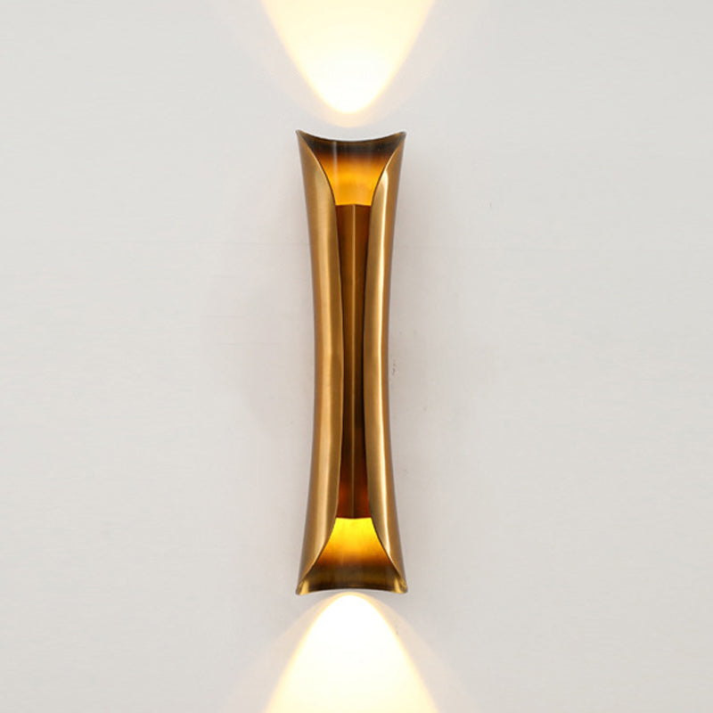 Metal Geometric Shape Wall Lighting Modern Style 2 Lights Wall Mounted Light Fixture