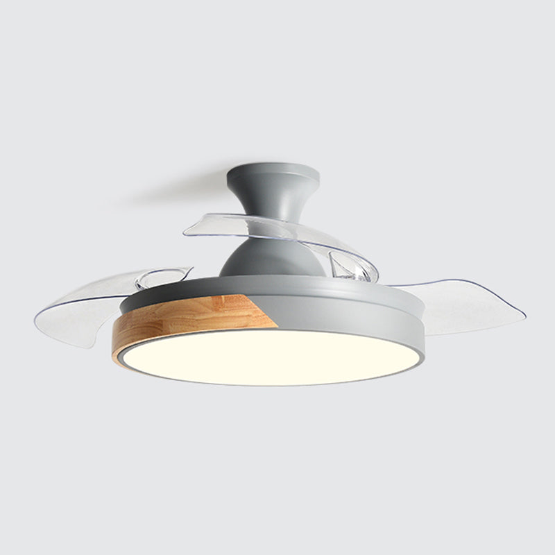 Minimalist Ceiling Fan Lamp Metal Living Room LED Ceiling Flush Mount