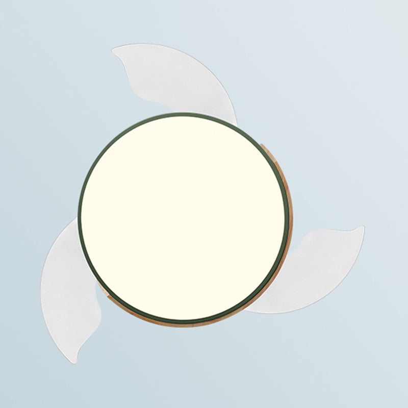 Minimalist Ceiling Fan Lamp Metal Living Room LED Ceiling Flush Mount
