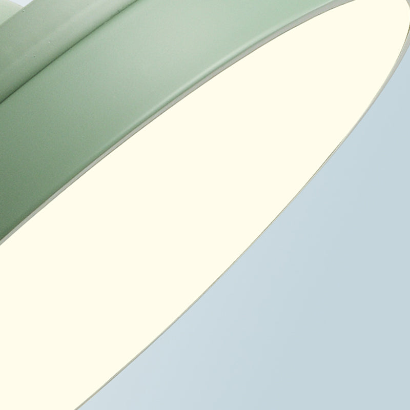 Minimalist Ceiling Fan Lamp Metal Living Room LED Ceiling Flush Mount