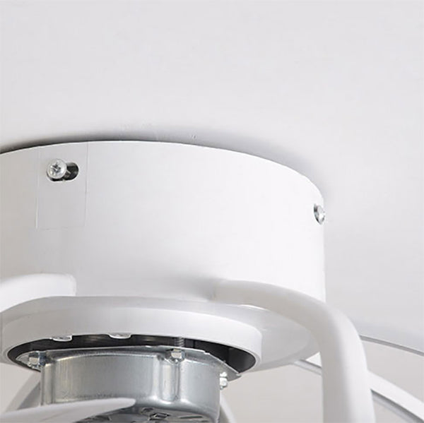 Simple Circle Ceiling Fan Lamp Metal LED Ceiling Flush Mount