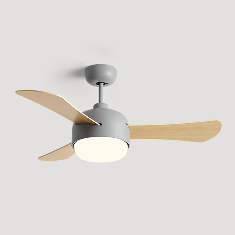 Metal Ceiling Fan Light Modern Style 1 Light Ceiling Fan Lamp for Children's Room