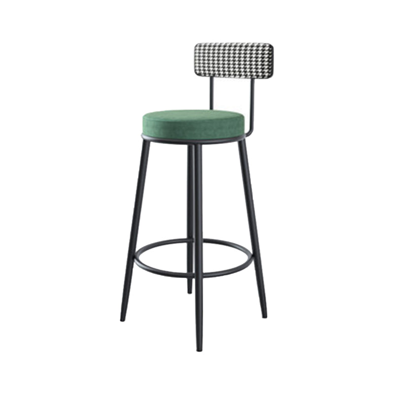 Modern Style Bar-stool Round Counter Bar Stool with Metal Legs