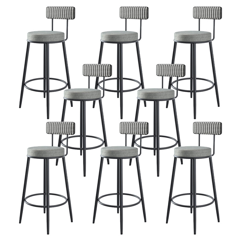 Modern Style Bar-stool Round Counter Bar Stool with Metal Legs