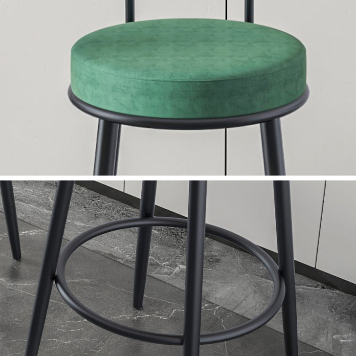 Modern Style Bar-stool Round Counter Bar Stool with Metal Legs