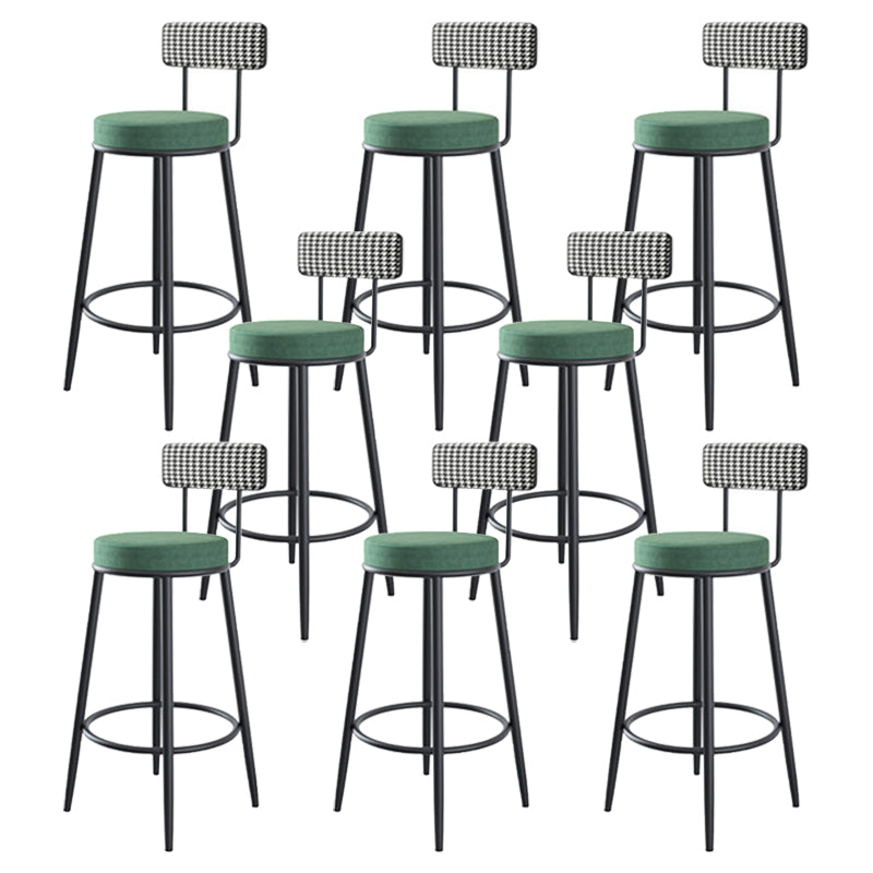 Modern Style Bar-stool Round Counter Bar Stool with Metal Legs