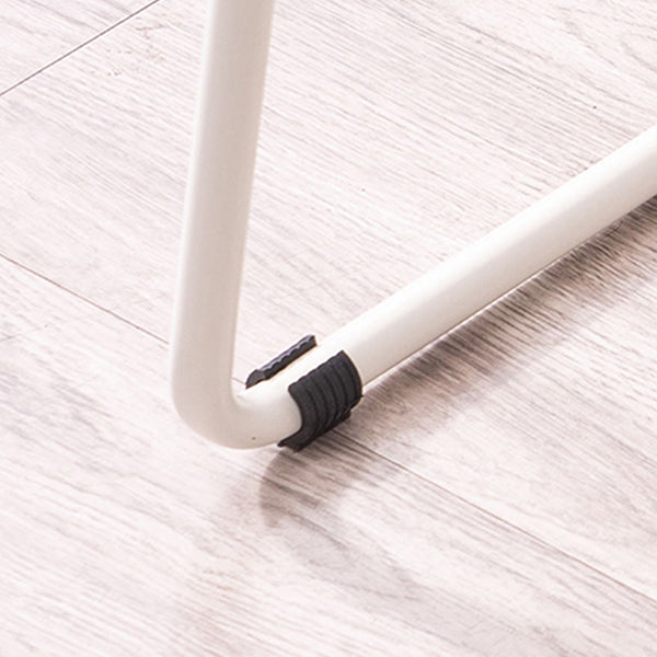 Modern Dessert Shop Footrest Stool Matte Finish Iron Bar Stool