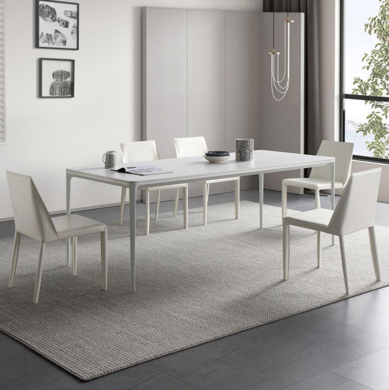 Designer Style Sintered Stone Top Dining Set Rectangle 1/4/5/6/7 Pieces Dining Table Set