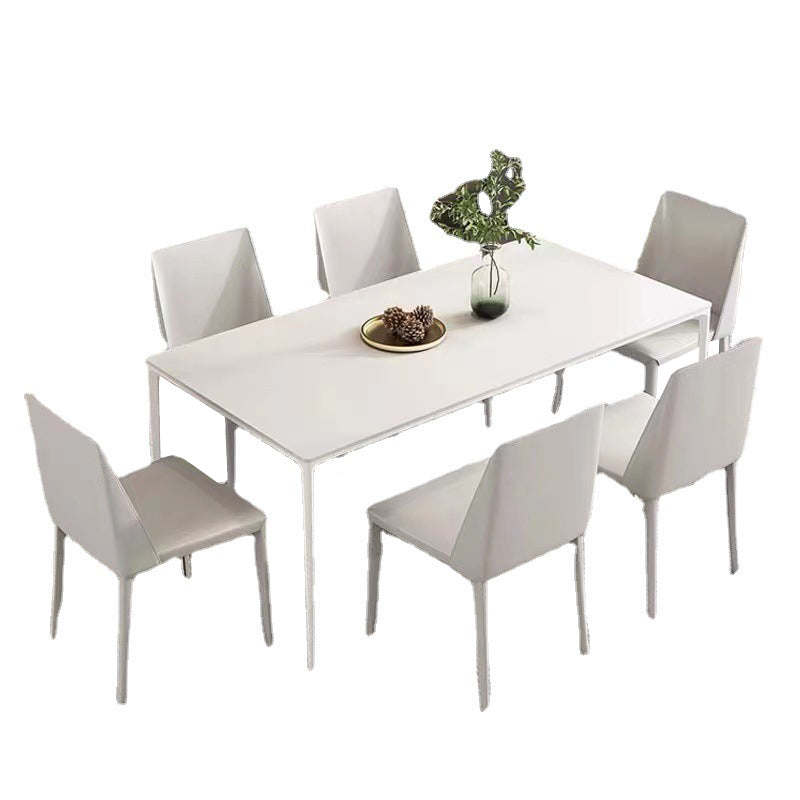 Designer Style Sintered Stone Top Dining Set Rectangle 1/4/5/6/7 Pieces Dining Table Set