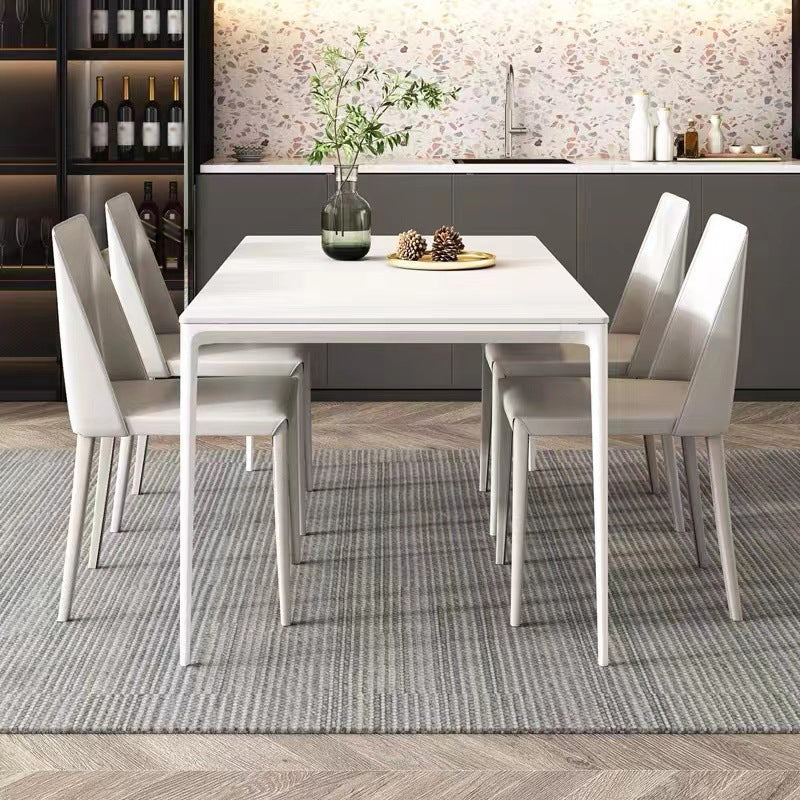Designer Style Sintered Stone Top Dining Set Rectangle 1/4/5/6/7 Pieces Dining Table Set