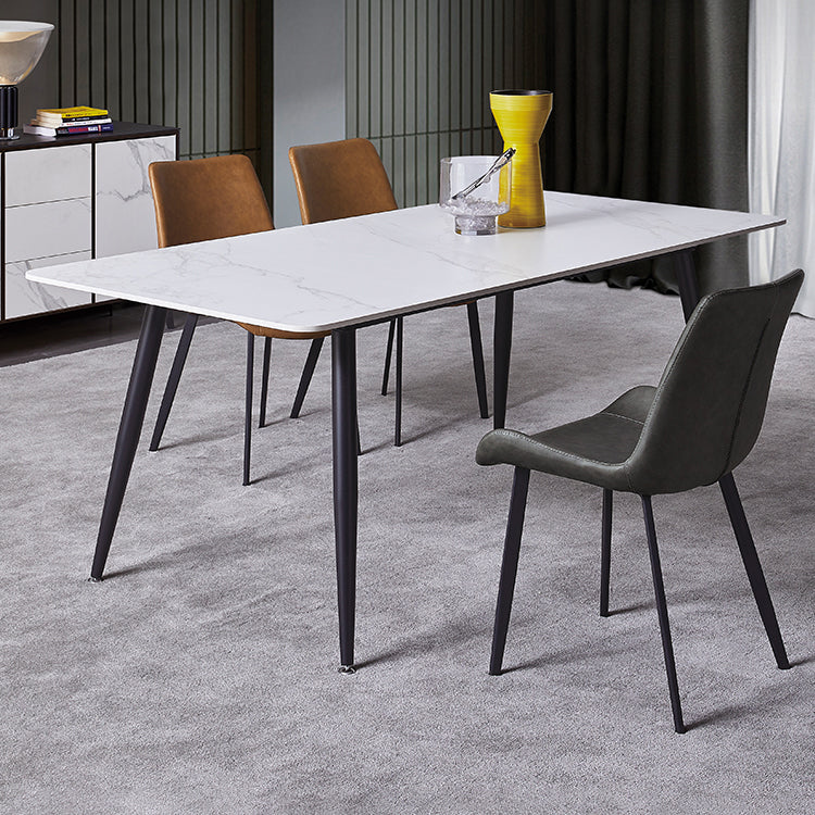 Modern Style Sintered Stone Dining Round Table Set 1/4/5 Pieces Dining Set