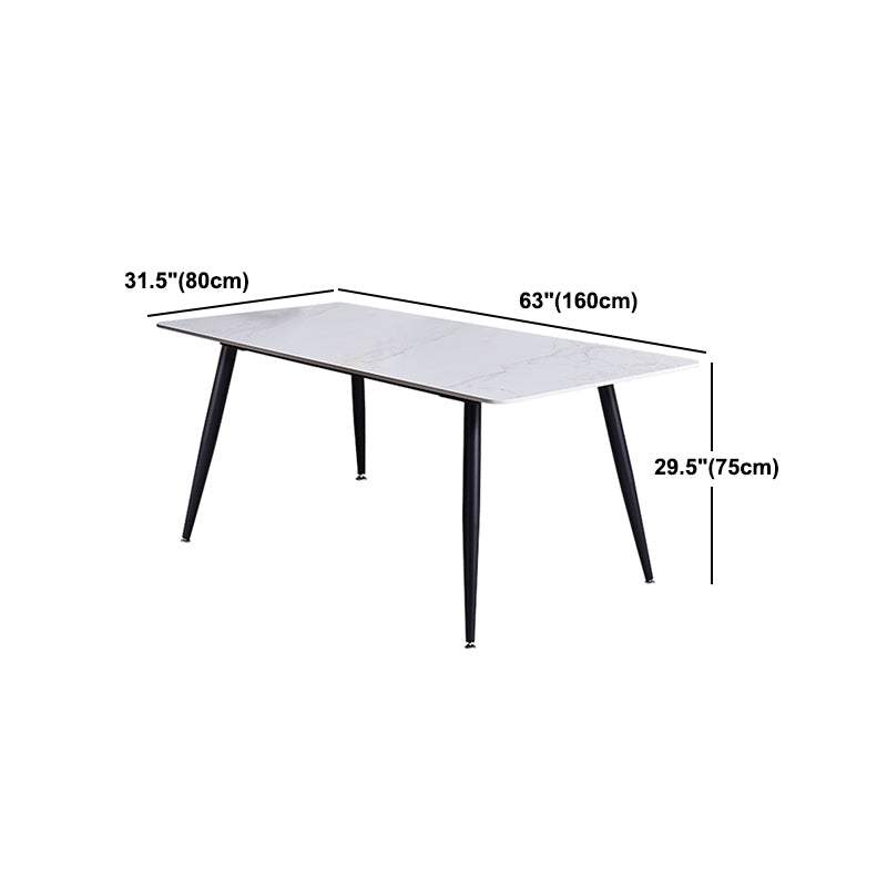 Modern Style Sintered Stone Dining Round Table Set 1/4/5 Pieces Dining Set