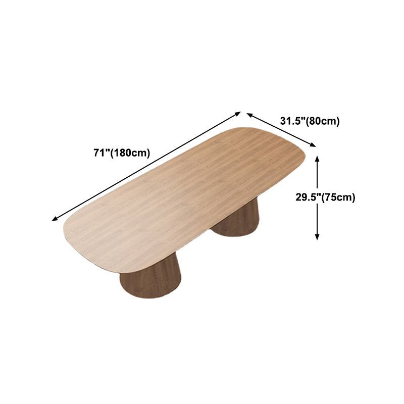 Brown Dinner Table Contemporary Style Dining Table for Home Kitchen Dinner