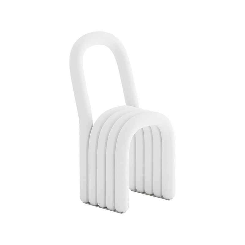 Modern Style Side Chair Velvet Open Back Armless Dining Chair for Home