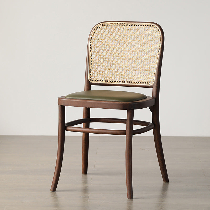 Traditional Style Side Chair Solid Wood Open Back Dining Chair for Hom