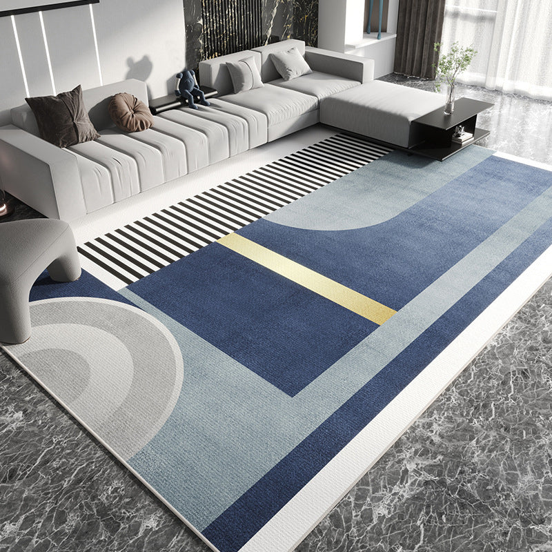 Light Orange Resplendent Rug Polyester Pattern Rug Washable Rug for Home Decor