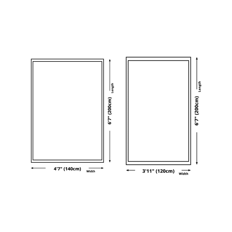 Brown Casual Rug Polyester Contrast Color Indoor Rug Non-Slip Backing Rug for Living Room