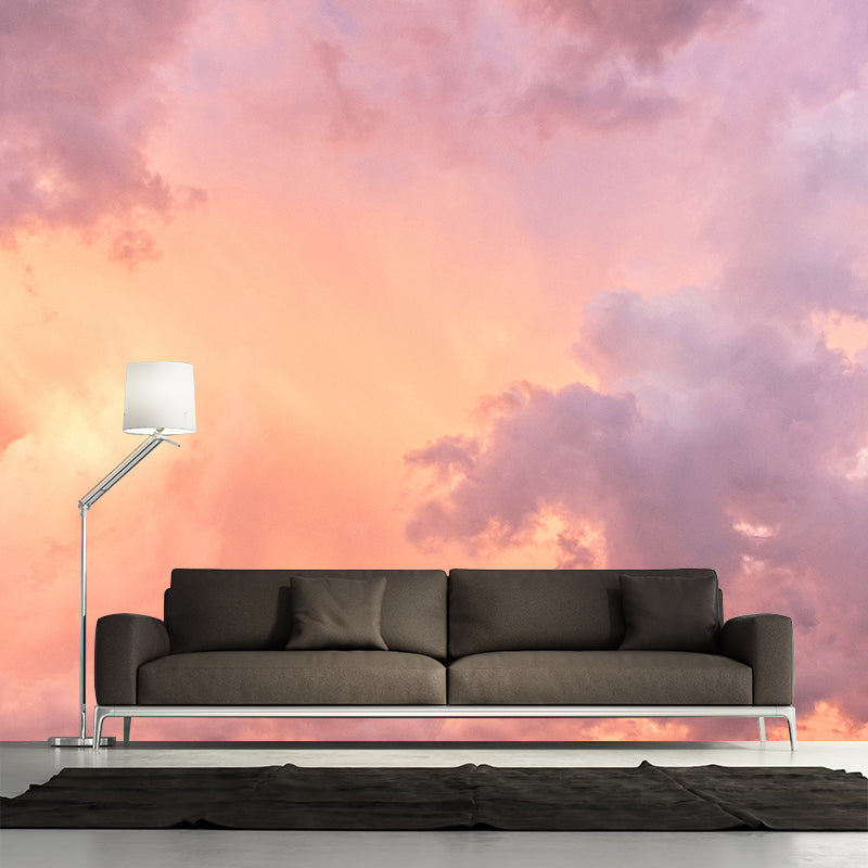Decorative Sky Stain Resistant Photography Wallpaper Living Wall Mural