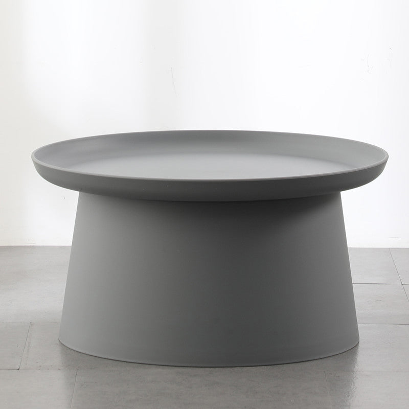 Modern Round Coffee Table Pedestal Cocktail Table for Living Room