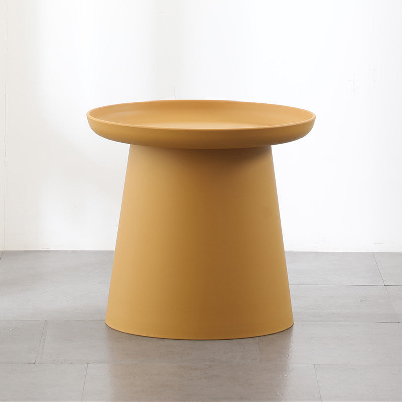 Modern Round Coffee Table Pedestal Cocktail Table for Living Room