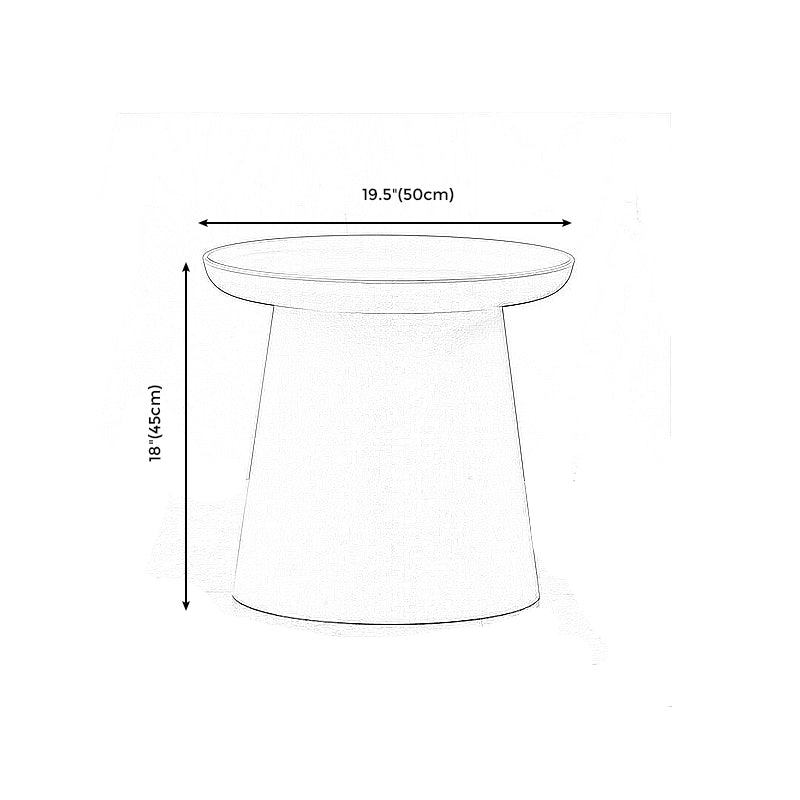 Modern Round Coffee Table Pedestal Cocktail Table for Living Room
