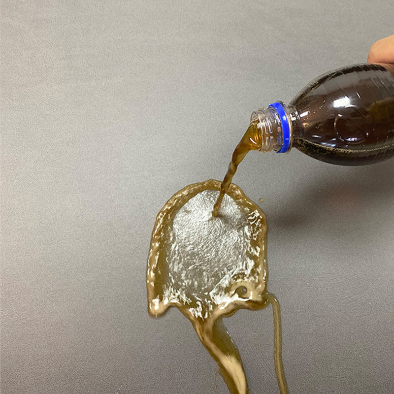 Faux Leather Stain-Resistant L-Shape Sectional Sofa with Chaise for Four People