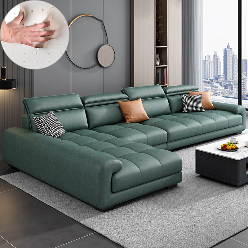 4-seater Sectional with Adjustable Head Pillow for Living Room
