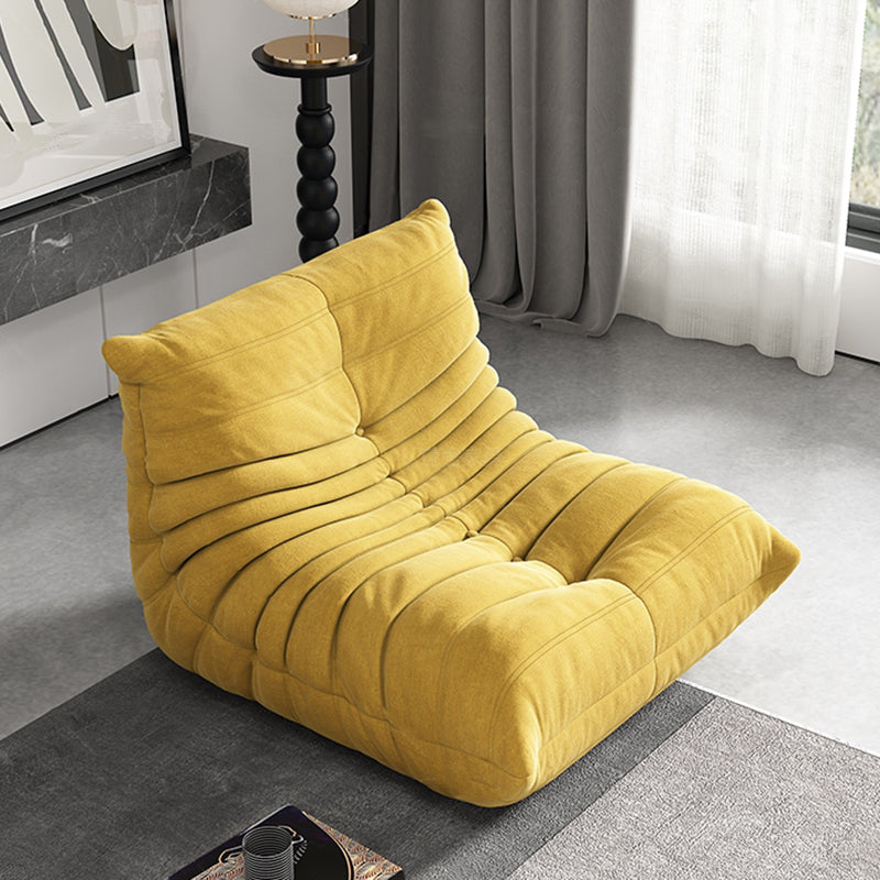 Contemporary Armless Accent Chair Upholstered Chair with Low Back