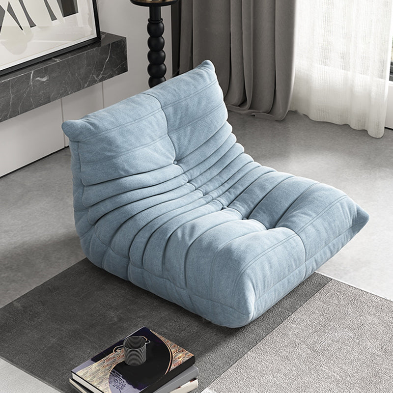 Contemporary Armless Accent Chair Upholstered Chair with Low Back