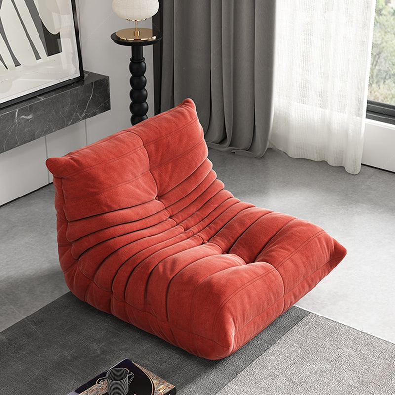 Contemporary Armless Accent Chair Upholstered Chair with Low Back