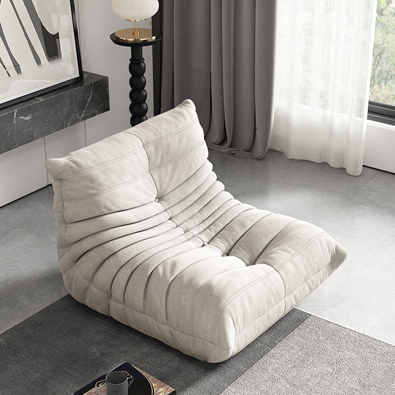 Contemporary Armless Accent Chair Upholstered Chair with Low Back