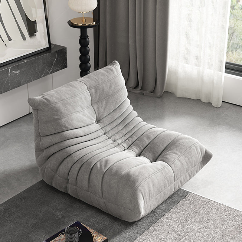 Contemporary Armless Accent Chair Upholstered Chair with Low Back