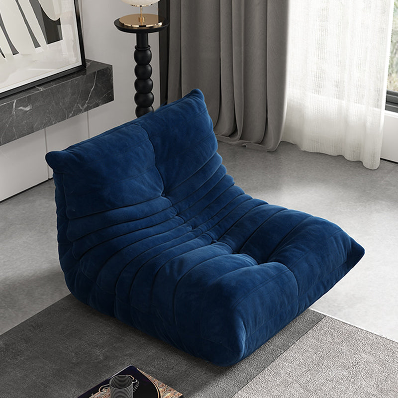 Contemporary Armless Accent Chair Upholstered Chair with Low Back