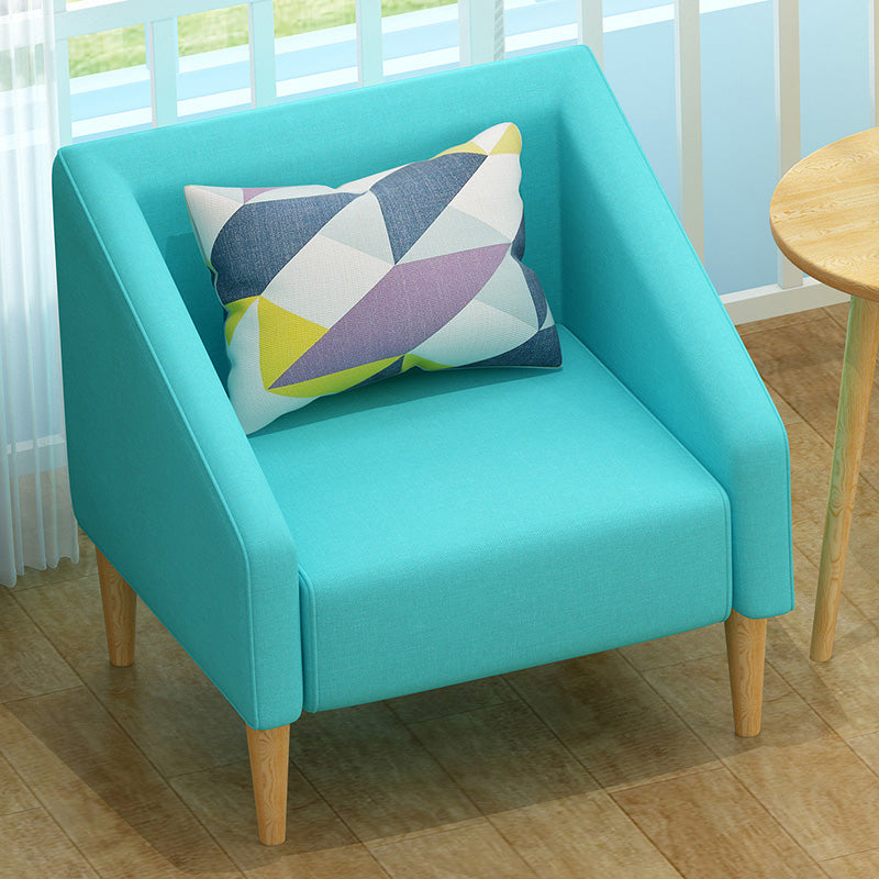 Arms Included Barrel Chair Pillow Back Accent Chair, 23.62" W √ó 23.62" L √ó 30.71" H