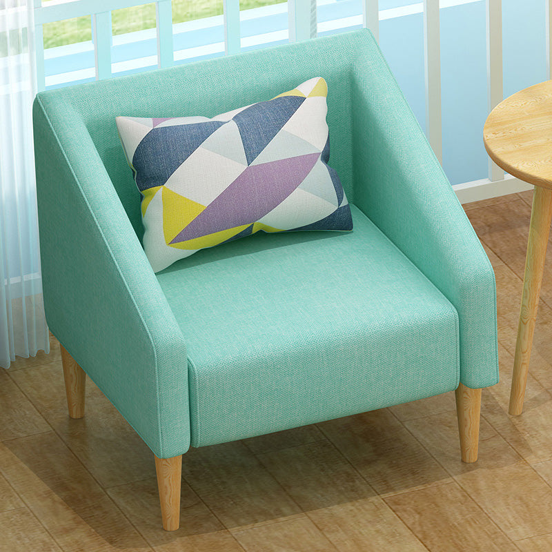 Arms Included Barrel Chair Pillow Back Accent Chair, 23.62" W √ó 23.62" L √ó 30.71" H