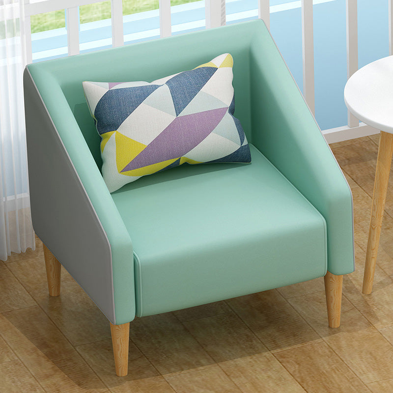 Arms Included Barrel Chair Pillow Back Accent Chair, 23.62" W √ó 23.62" L √ó 30.71" H