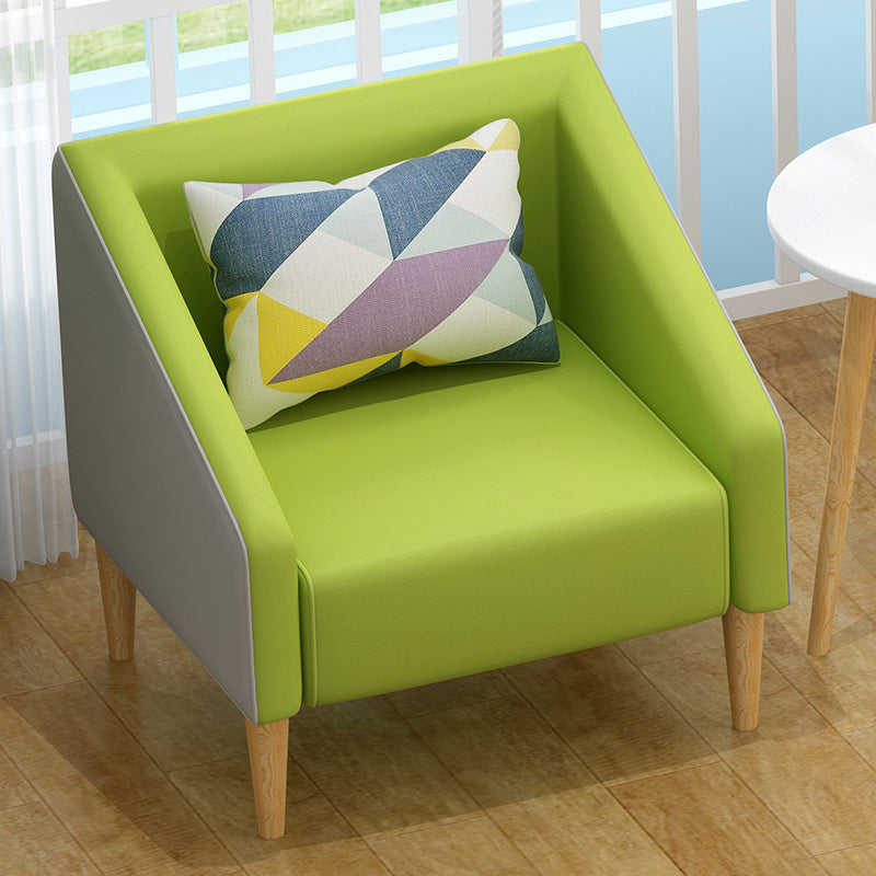 Arms Included Barrel Chair Pillow Back Accent Chair, 23.62" W √ó 23.62" L √ó 30.71" H