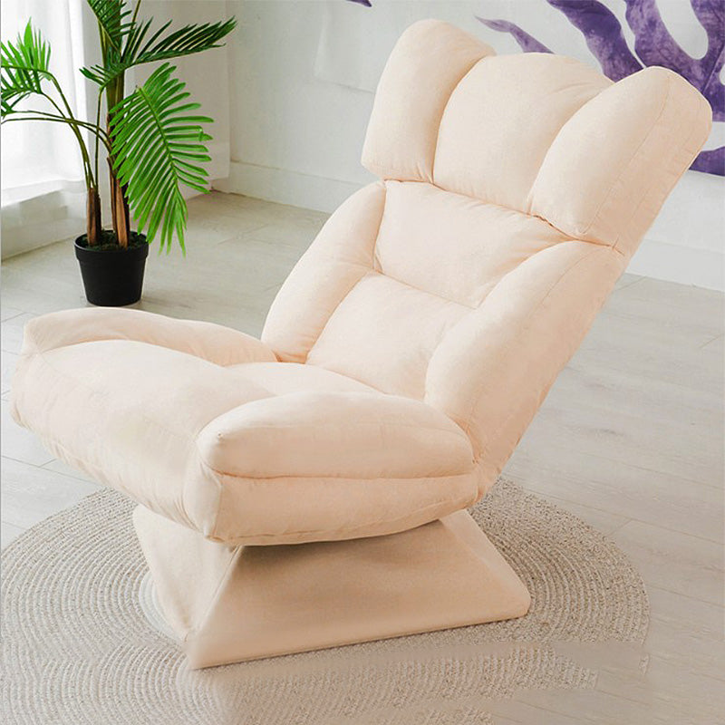 Modern 20"W Armless Chair Cotton Blend Upholstered Accent Chair