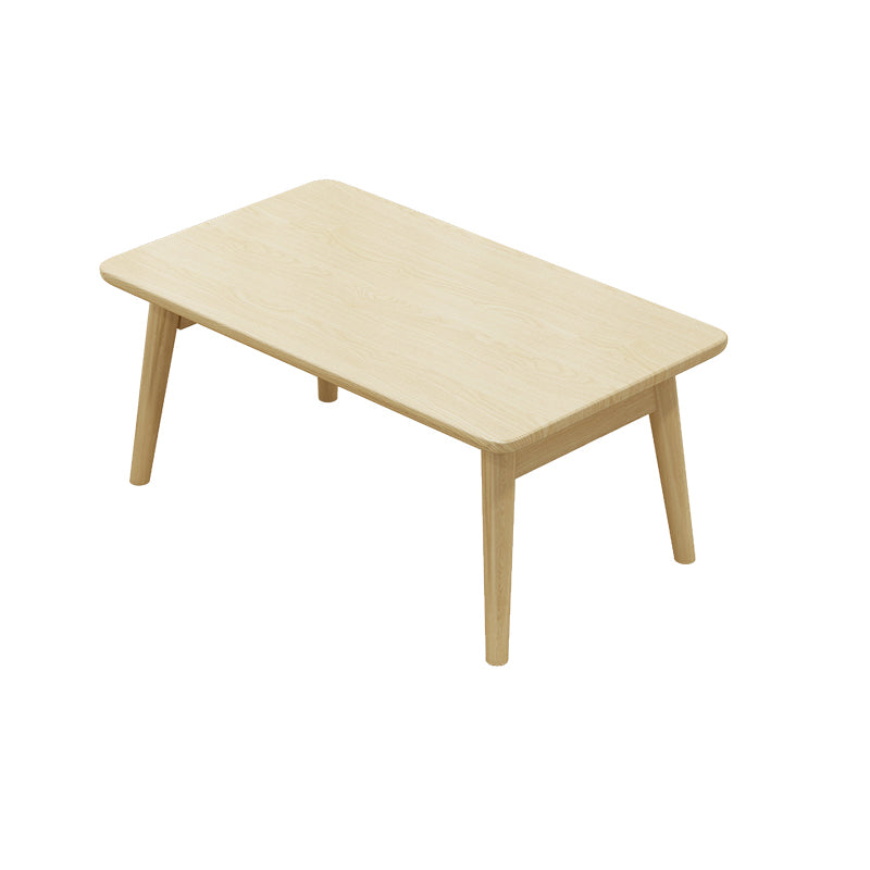 Modern Rectangular Writing Desk Solid Wood Folding Office Desk for Home