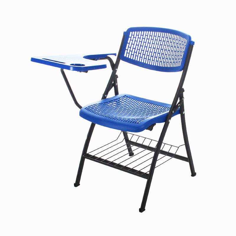 Armless Mid-Back Conference Chair Breathable Plastic Back and Seat Office Chair