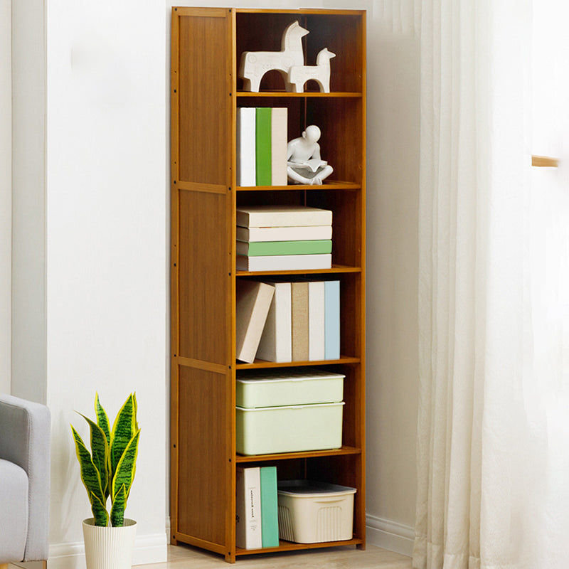 Modern Style Bookshelf Standard Closed Back Wooden Bookcase for Home