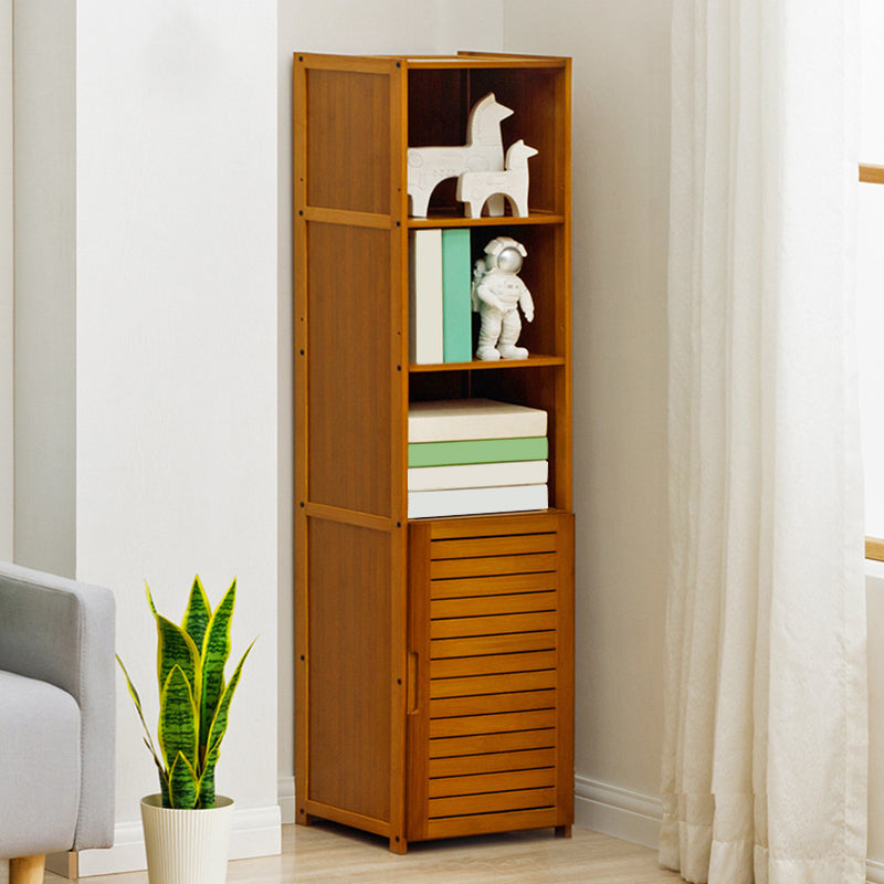 Modern Style Bookshelf Standard Closed Back Wooden Bookcase for Home