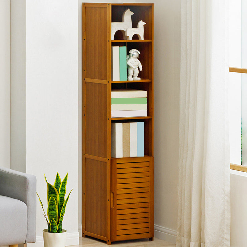 Modern Style Bookshelf Standard Closed Back Wooden Bookcase for Home