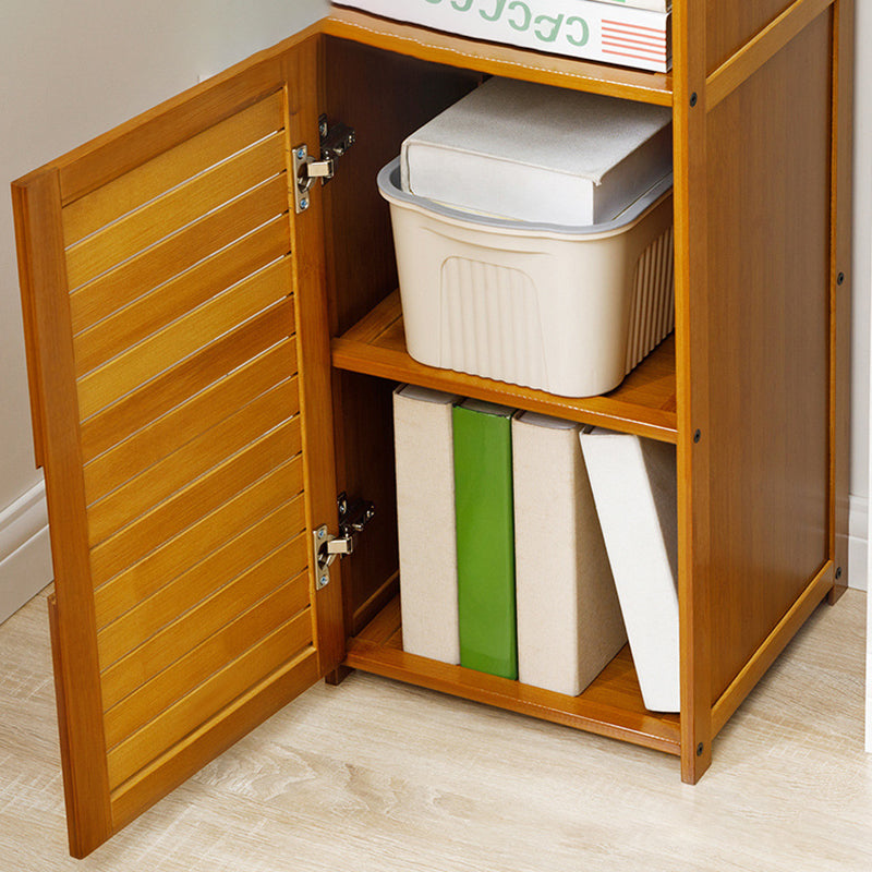 Modern Style Bookshelf Standard Closed Back Wooden Bookcase for Home