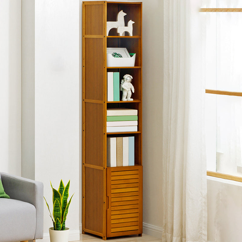 Modern Style Bookshelf Standard Closed Back Wooden Bookcase for Home