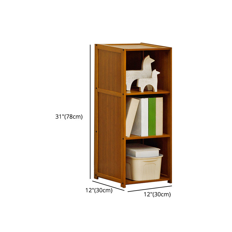 Modern Style Bookshelf Standard Closed Back Wooden Bookcase for Home