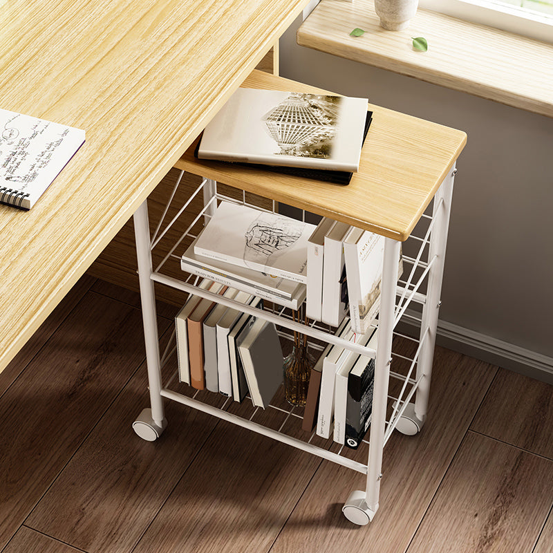 Modern Etagere Bookshelf Open Back Bookcase for Home With Shelves