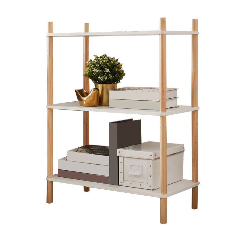 Modern Etagere Bookshelf Open Back Bookcase for Home With Shelves