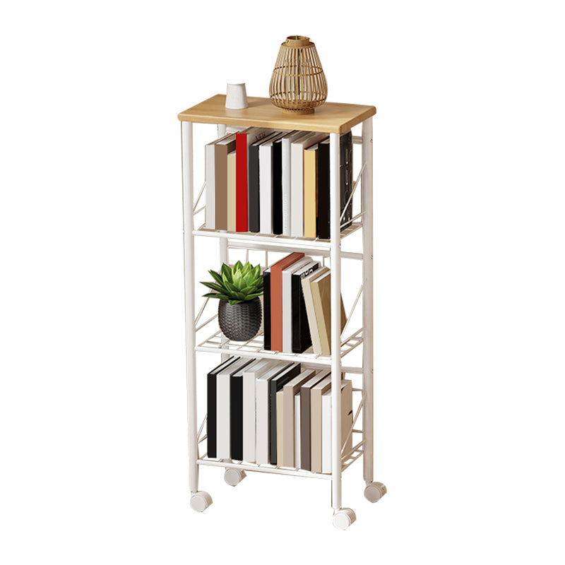 Modern Etagere Bookshelf Open Back Bookcase for Home With Shelves